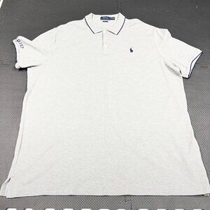 Polo Ralph Lauren Mens Gray Classic Fit Polo Shirt XXL